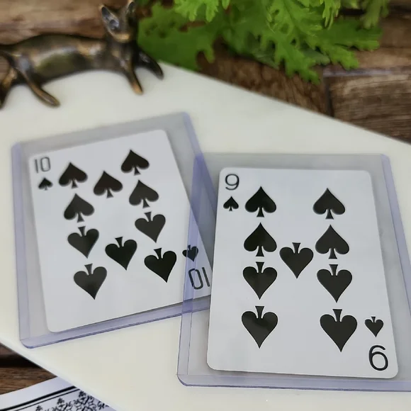 Tiffany & Co. Elegant Black Spade Playing Cards Set Of 2 9♠️ And 10♠️ - Picture 1 of 4